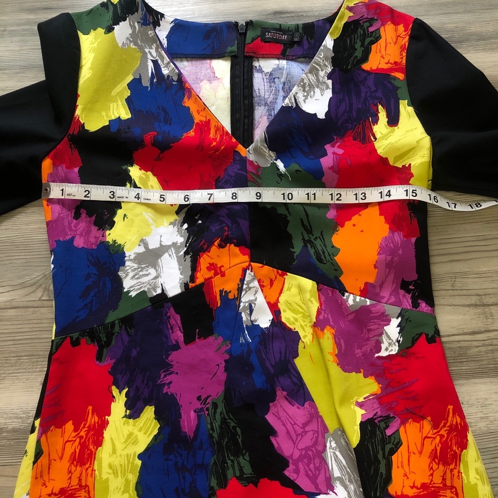 Kate Spade Saturday Color Splash Dress V Neck - Picture 5 of 7